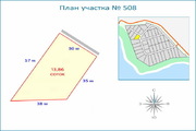 Участок 13,8 соток у берега Истринского вдхр, центральные коммуникации, 4712400 руб.
