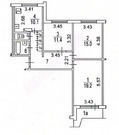 Москва, 3-х комнатная квартира, ул. Мусы Джалиля д.29 к1, 12500000 руб.