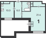 Москва, 1-но комнатная квартира, Коровинское ш. д.4А, 15577600 руб.
