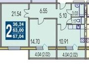 Раменское, 2-х комнатная квартира, ул. Чугунова д.д.43, 6100000 руб.