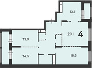 Москва, 4-х комнатная квартира, 6-я Радиальная улица д.7/1к1, 18217200 руб.