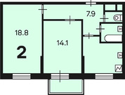 Москва, 2-х комнатная квартира, ул. Матвеевская д.дом 11, 16073110 руб.