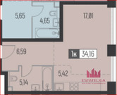 Москва, 1-но комнатная квартира, Ильменский проезд д.14к1, 16000000 руб.