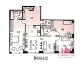 Москва, 4-х комнатная квартира, ул. Озерная д.1к2/5, 56000000 руб.