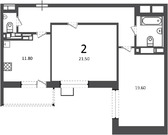 Москва, 2-х комнатная квартира, ул. Касимовская д.39к2, 17884800 руб.