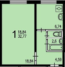 Раменское, 1-но комнатная квартира, ул. Красноармейская д.д.19, 5100000 руб.