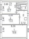 Москва, 2-х комнатная квартира, проспект Генерала Алексеева д.251, 6450000 руб.