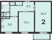 Москва, 2-х комнатная квартира, Щелковское ш. д.74, 17959600 руб.