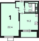 Москва, 1-но комнатная квартира, ул. Генерала Глаголева д.дом 5, корпус 1, 13476000 руб.