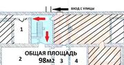 Сдаётся площадь 98 кв, 12558 руб.