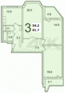 Москва, 3-х комнатная квартира, Шокальского проезд д.3 к1, 16150000 руб.